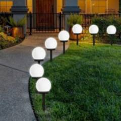 GENERAC - Pack 4 Foco Led Solar Lamparas Luz Solar Jardin Exterior