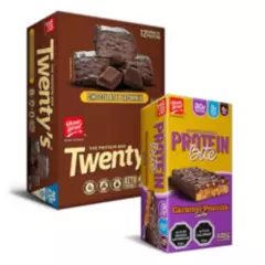 YOURGOAL - 12 Twenty´s Chocolate Brownie + 4 Caramel Peanuts Salty
