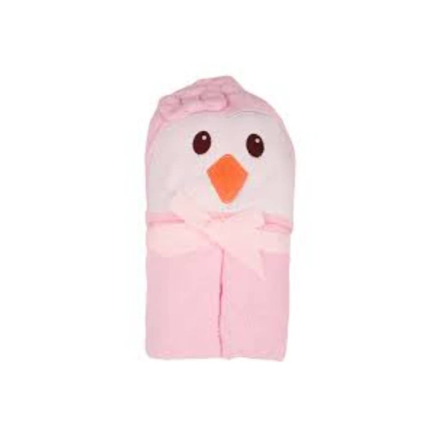 GENERICO Toalla baño para bebé capucha pingüino rosado 100 algodón…