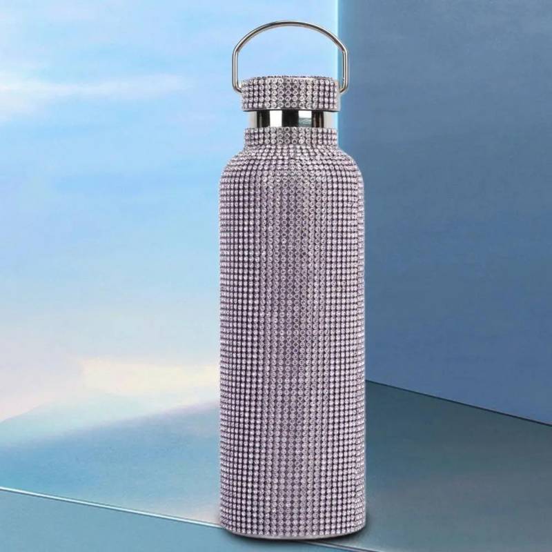 ACTUAL Botella Térmica de Agua Brillos Diamond Pink 750 ML
