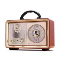 GENERICO - Radio Portatil Mini Retro Vintage Usb Sd Mp3
