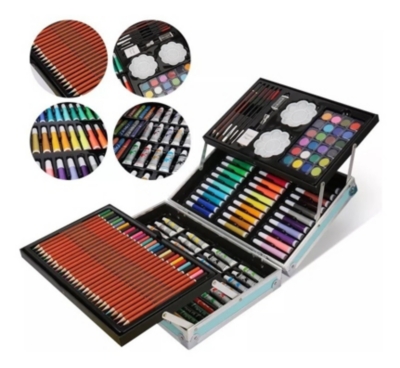 Set Arte Kit Colores 145 Pcs Dibujo Creativo Infantil