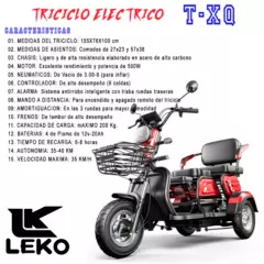 LEKO - Triciclo Electrico LEKO Modelo T-XQ Color AZUL