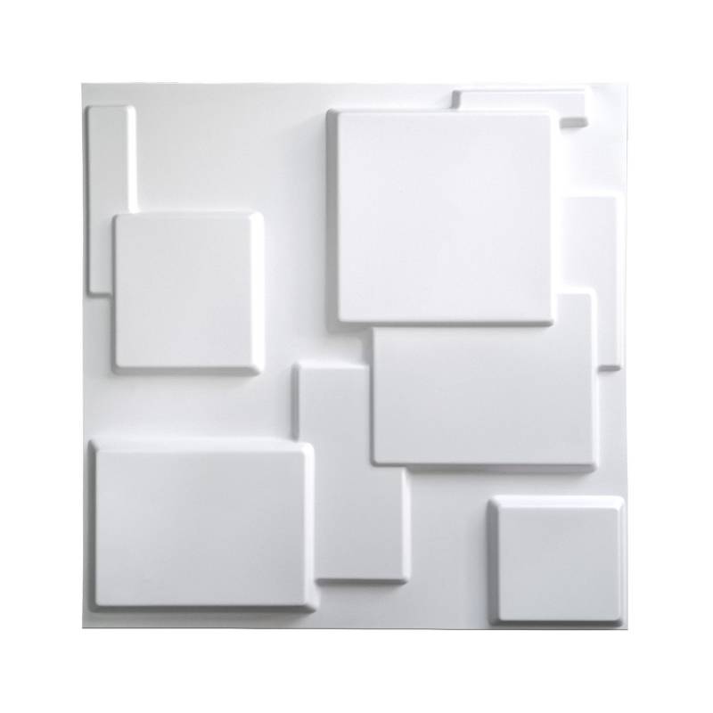 MERCAR RAY - Panel Decorativo 3D PVC Blanco 5m² 20 paneles 50x50cm