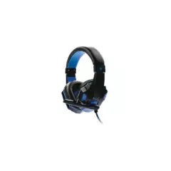 DBLUE - Audífonos Gamer Con Led Azul Conector 3,5mm Audio Y Mic - SC