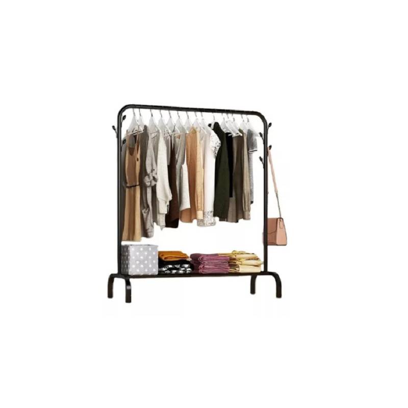 Exhibidor rack colgador para ropa armable de madera