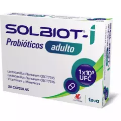 LABORATORIO CHILE - Solbiot Inmuno Probióticos Adulto x 30 Cápsulas