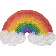 A - piñata de arcoiris fiesta tematica