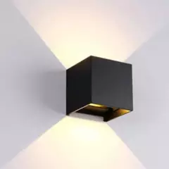 GENERICO - luz foco aplique para pared led exterior cubo alumbra hogar….