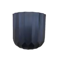 MOBII - Macetero Plastico Negro. Medidas: D17,7 x Alt 16,2cm