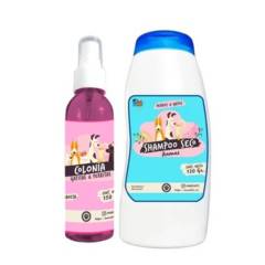 MASCOKITS - Kit Para Gato Shampoo Seco  Colonia Frambuesa-Coco