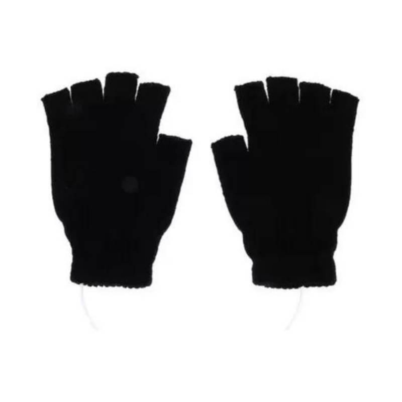 Guantes de lana sin dedos, guantes de medio dedo para mujer, guantes de  punto sin dedos de invierno, guantes abiertos