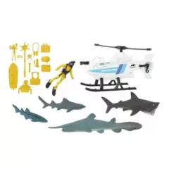 ANIMAL PLANET - Animal Planet Set De Excursion Submarina Y Helicoptero