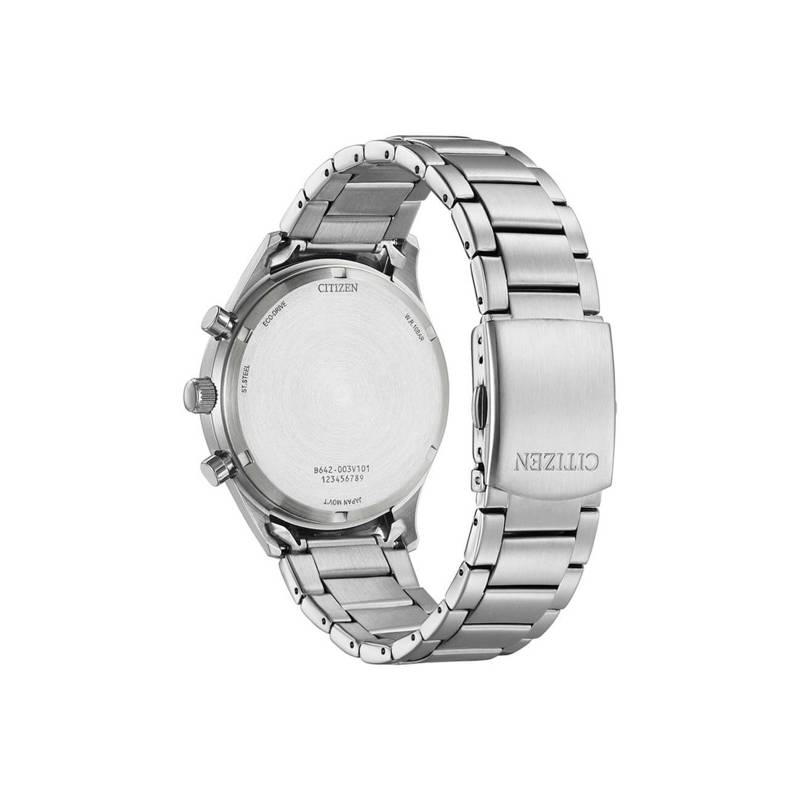 Citizen Eco-Drive - Reloj cronógrafo de acero inoxidable para hombre, talla  única