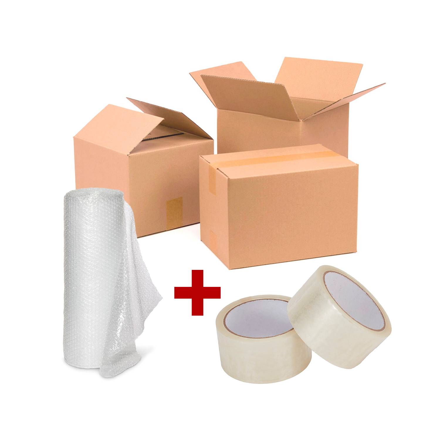 Pack Mudanza 10 Cajas Embalaje + Plastico Burbuja + 2 Cintas