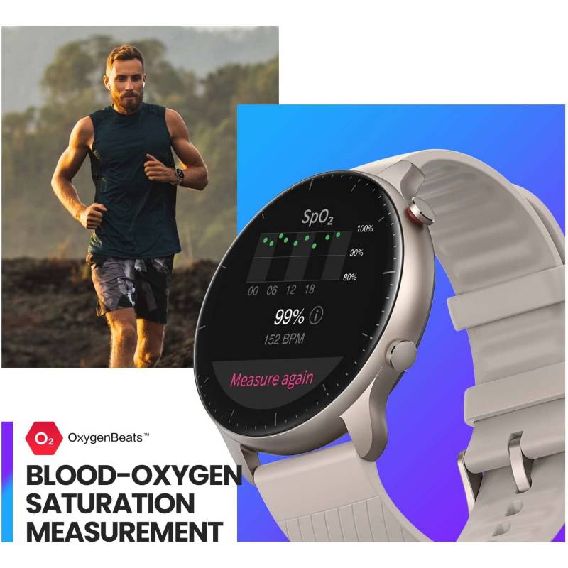 AMAZFIT Amazfit GTR 2 Smartwatch 2022 para hombres, Alexa, Bluetooth, GPS,  90 modos deportivos, monitor de oxígeno en sangre y ritmo cardíaco, Android  iPhone, negro.