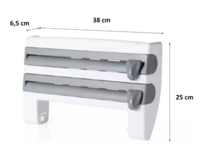 Novedades Vargas On line - Diseño compacto para ahorrar espacio, para papel  de cocina, papel film y papel aluminio. El soporte de rollo de cocina es  ajustable para adaptarse a cualquier tamaño