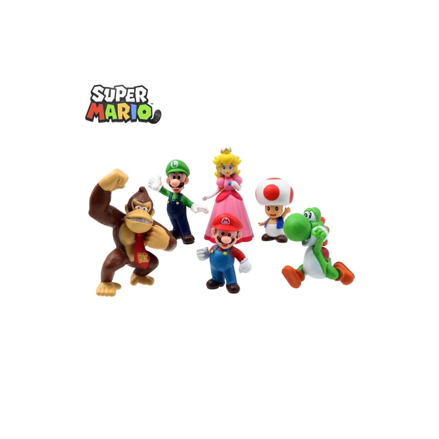 Figuras De Mario Bros Y Sus Amigos, 6 Piezas