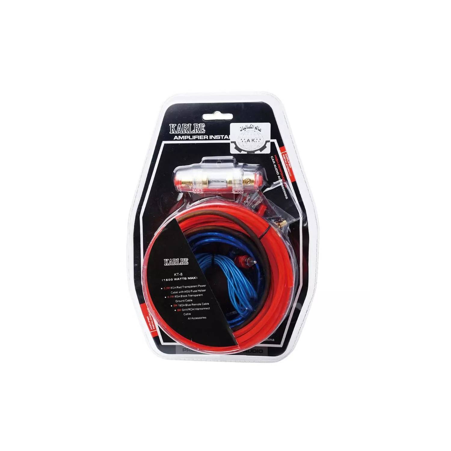 GENERICO Kit Cables Para Amplificador Subwoofer 1500w Auto