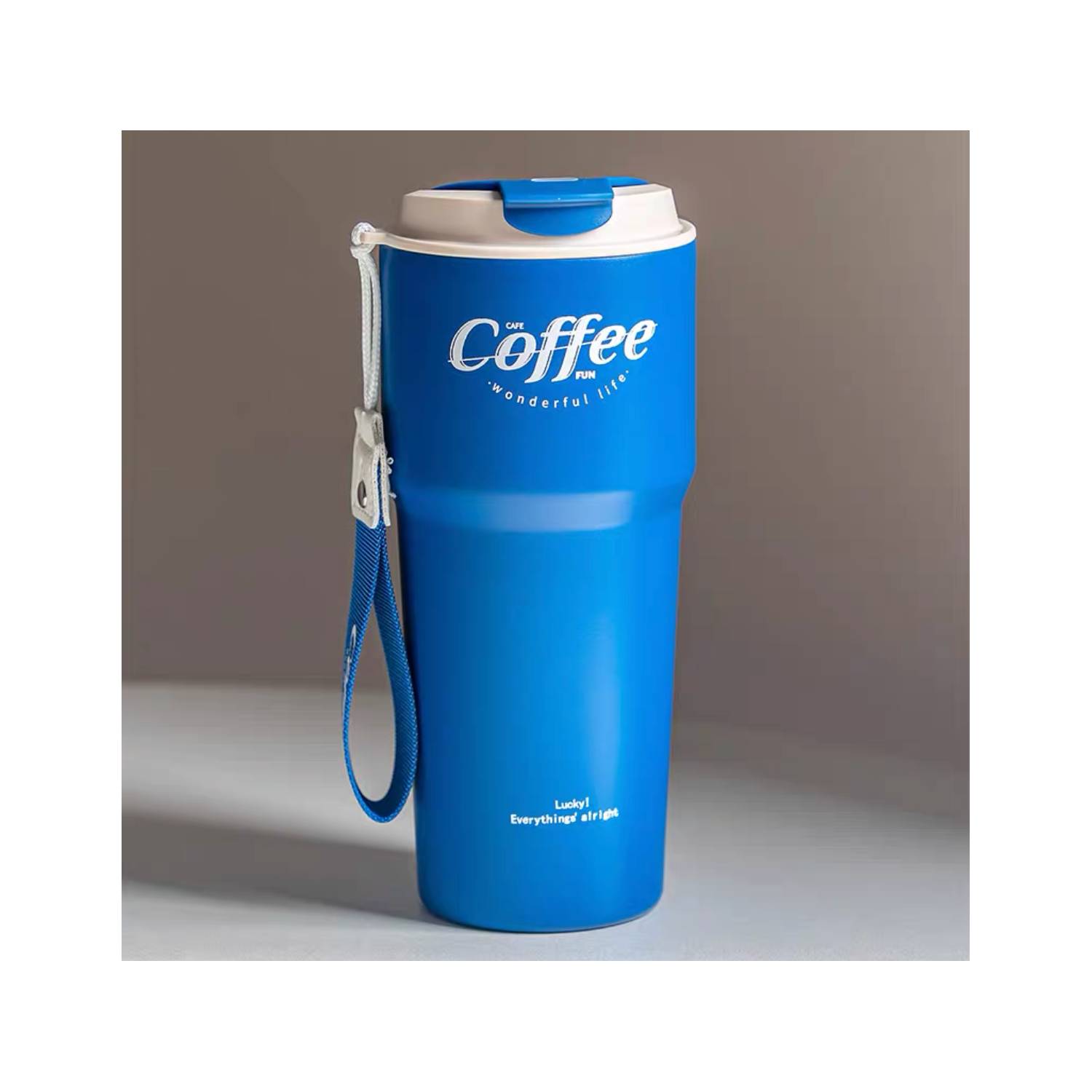 GENERICO Termo Para Cafe Mug Vaso Termico 620 ml Sellable Acero  Inoxidable-Negro