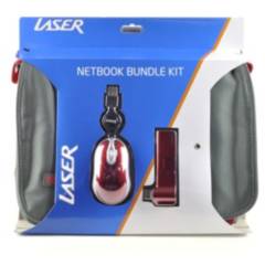 LASER - Kit de accesorios para notebook Rojo