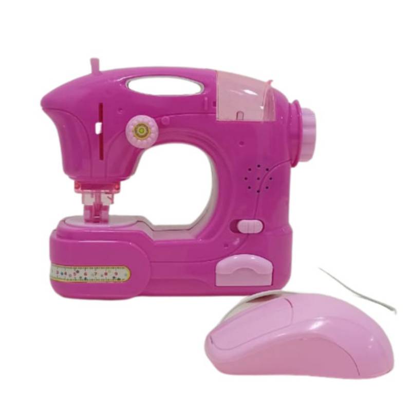 Máquina de coser rosada