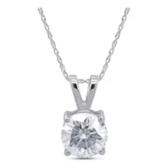 LUXURYJOYAS - Collar Con Colgante De Solitario De Moissanita Exclusivo 2ct diamond
