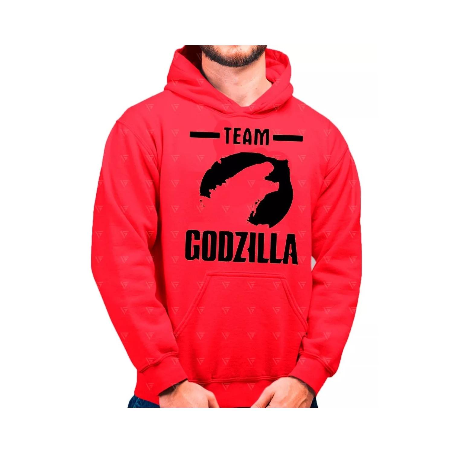 GENERICO Poleron Rojo Hombre Team Godzilla falabella.com