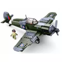 SLUBAN - Avión WWII SPITEFIRE RAF compatible Lego