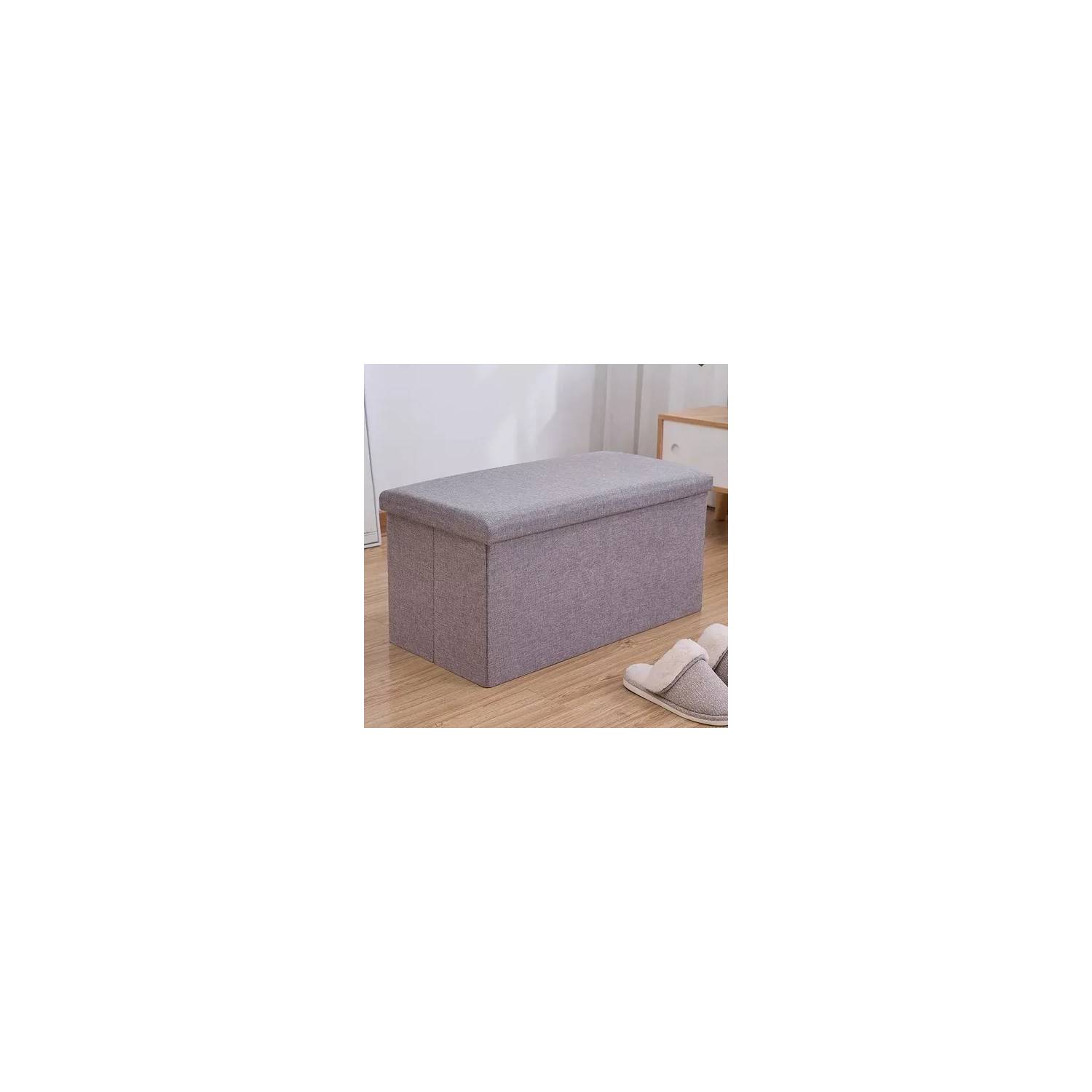 GENERICO Banqueta Baul Puff Organizador Sofa Puff Asiento Plegable