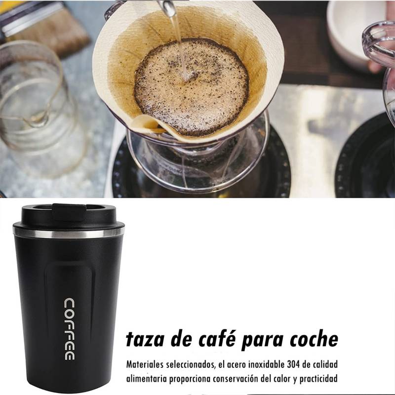 Vaso Termo Termico Para Cafe Acero Inoxidable 420 Ml GENERICO