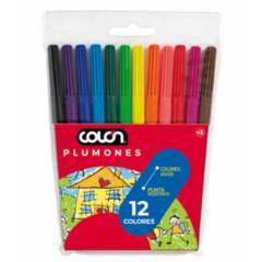 COLON - Pack de 12 Marcadores de Colores