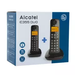 ALCATEL - Telefono Inalambrico Alcatel E355 Negro X 2 Unidades