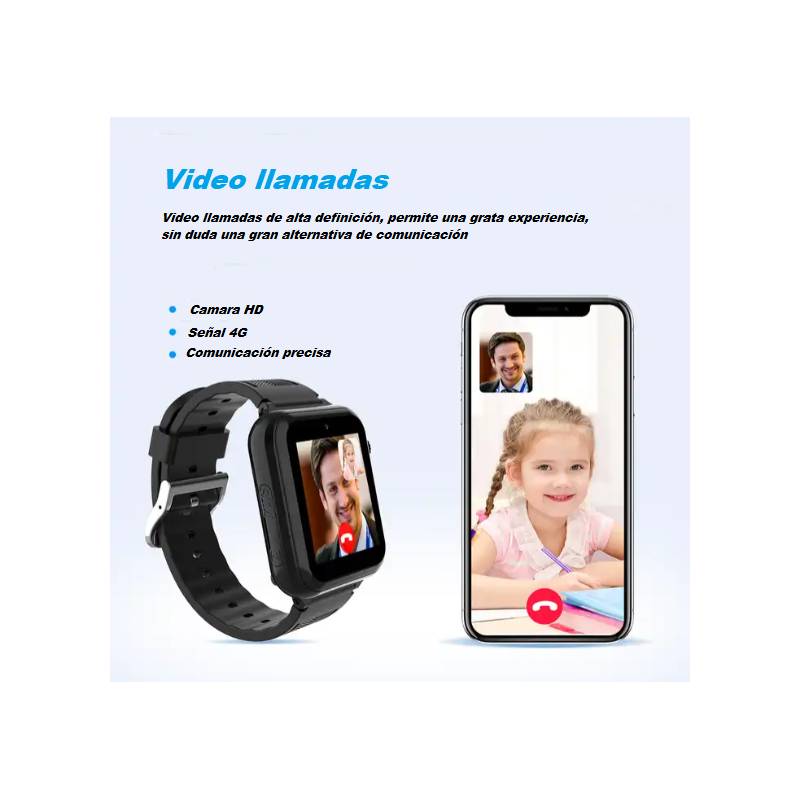 Smartwatch Reloj Inteligente Infantil Cámara Gps Chip S.o.s