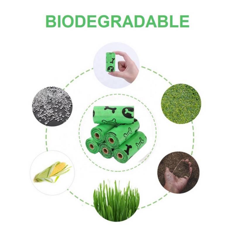 360 Bolsas Caca Perro Biodegradables, Bolsas Biodegradables para  Excrementos Perros, Gatos, Mascotas, Resistente, Prueba de F