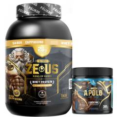 PALIKOS FITNESS - Pack Guerrero / Proteína Zeus 1 kg (Cappuccino) + Creatina apolo 300g