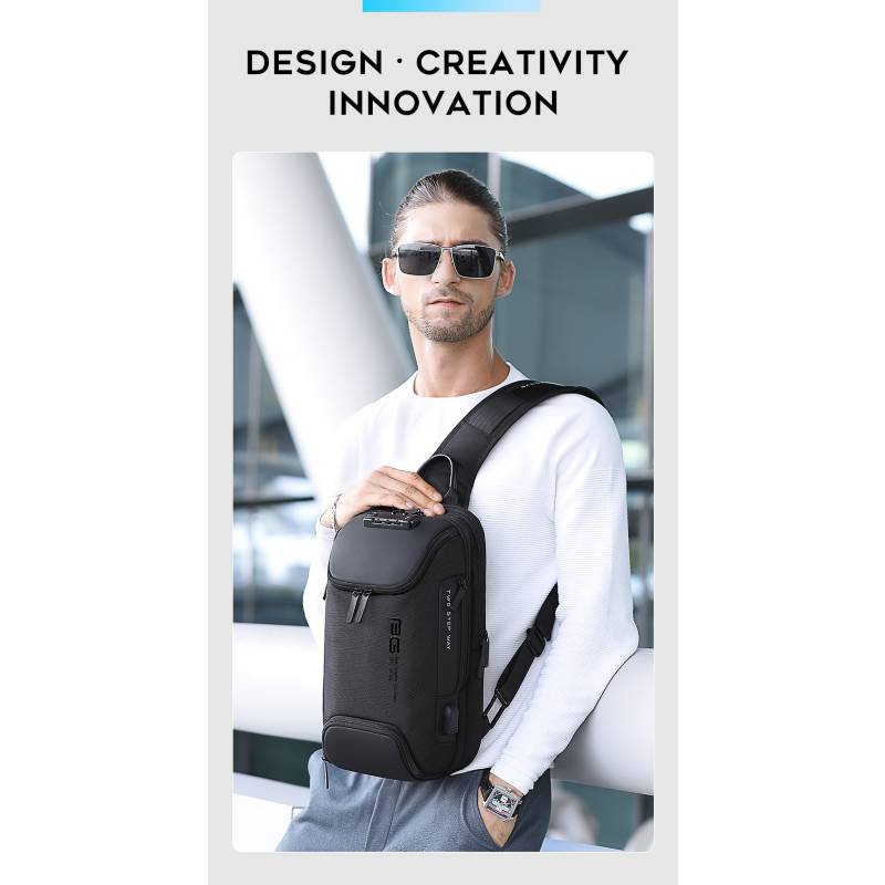 Mochila Bolso Pecho Cruzado Para Hombre Mujer Usb