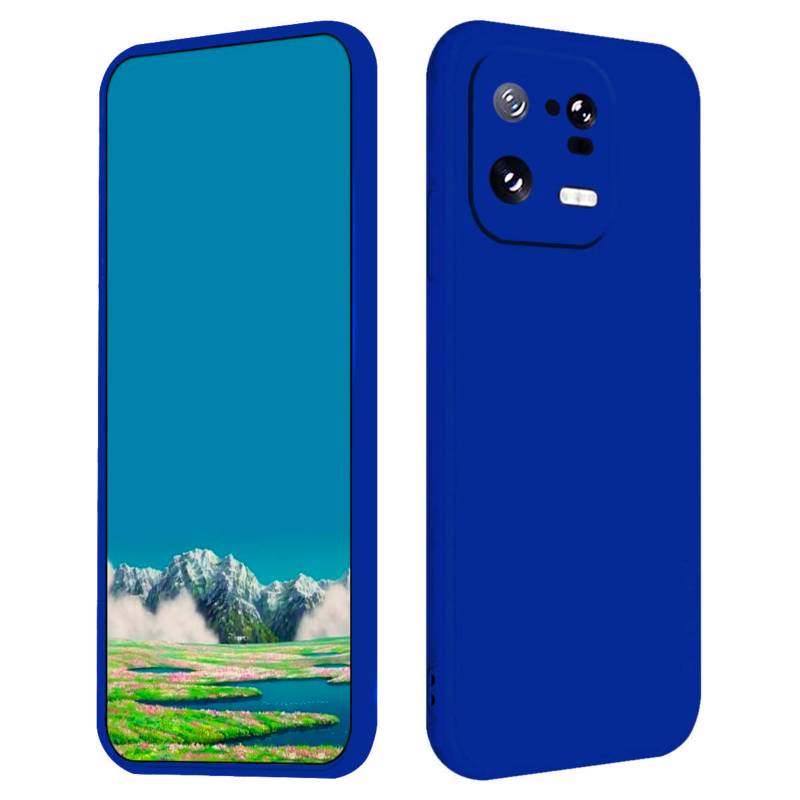 GENERICO Carcasa Para Xiaomi 13 Pro Goma Azul