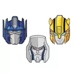 COTILLON ACTIVARTE - Máscaras Cumpleaños Transformers X 6 Cotillón Activarte