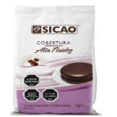 SICAO - Cobertura de Chocolate Semi Amargo Alta Fluidez Sicao 1 Kg.