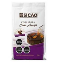 SICAO - Cobertura de Chocolate Semi Amargo Ganache Sicao 1 Kg