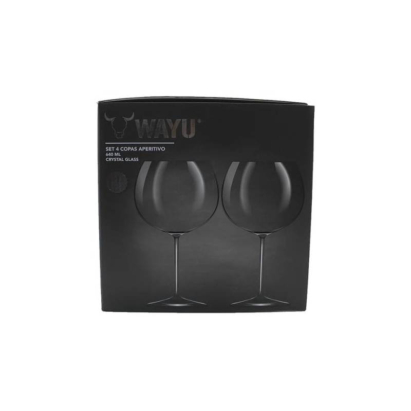 Set 4 Copas Cristal Aperitivo Wayu