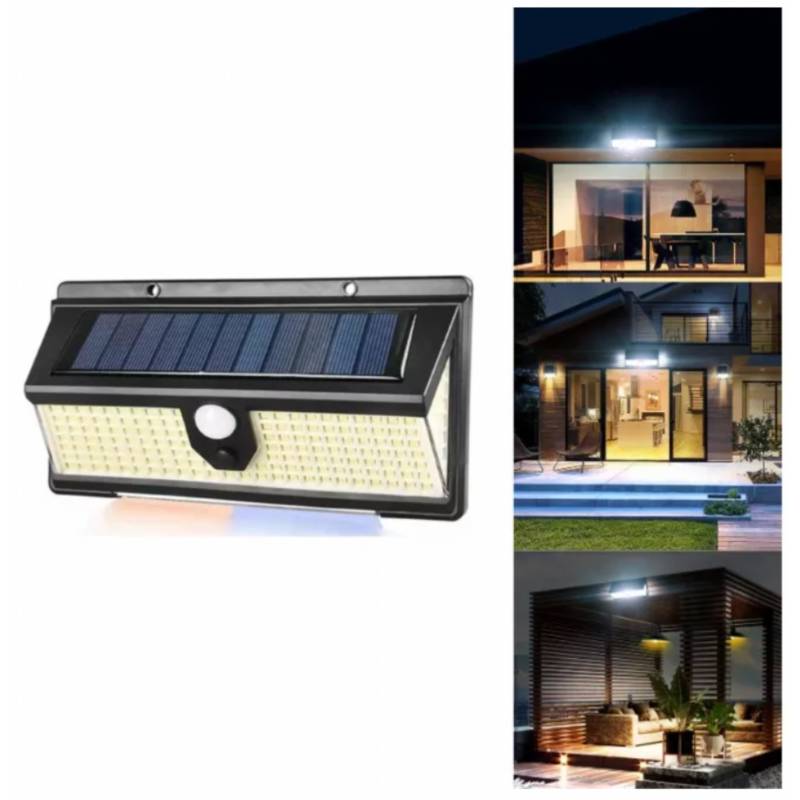 IRM Foco Led Con Panel Solar Exterior Sensor Movimiento Soporte