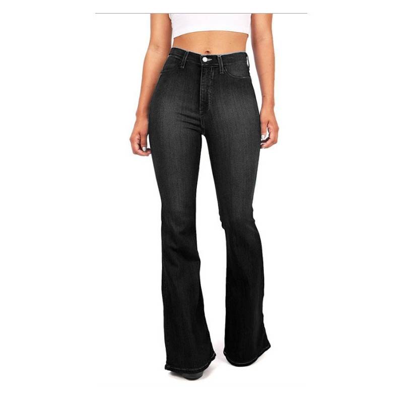 VATYERTY - Jeans con bolsillo oblicuo de pierna bootcut
