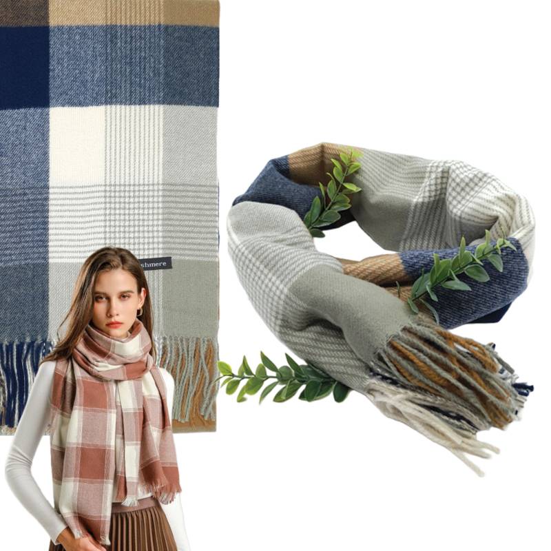 EDEN - Maxi Bufanda Textil Escocesa Invierno