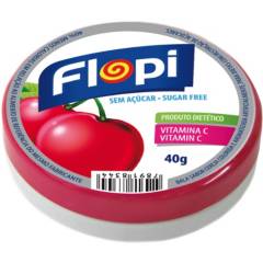 FLOPI - Flopi Pastillas sin azúcar sabor Cereza x 12