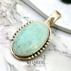 VELARDI - Collar Aragonita Azul