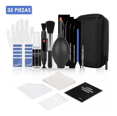 GENERICO Kit Limpieza Cámara Fotográfica Sensor Y Lentes 10 Piezas