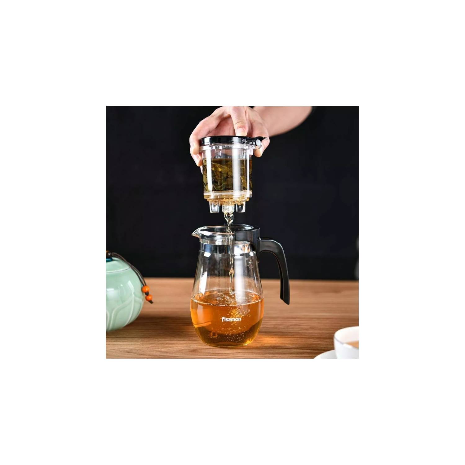 Tetera de vidrio con infusor - Té e infusiones – Lima con Cafeina