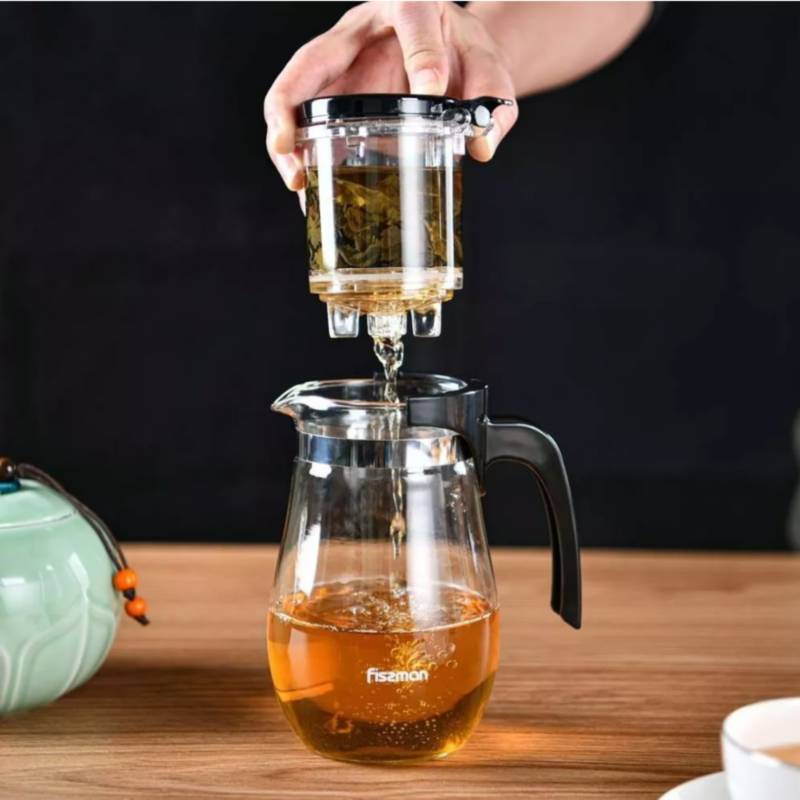 Tetera de vidrio con infusor - Té e infusiones – Lima con Cafeina